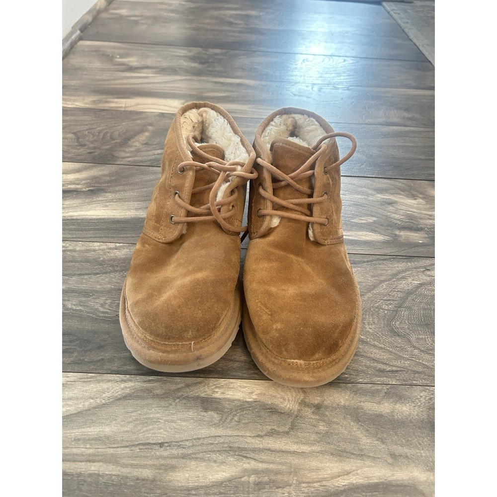 UGG Neumel Chukka Suede Lace Up Ankle Boots, Women's Size 10, Chestnut - Picture 7 of 9